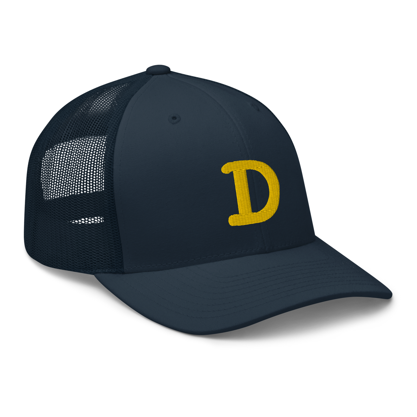 Detroit 'Old French D' Trucker Hat | Gold Embroidery