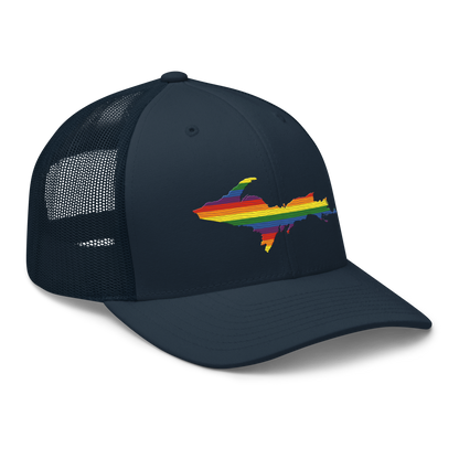 Michigan Upper Peninsula Trucker Hat (Pride Edition)