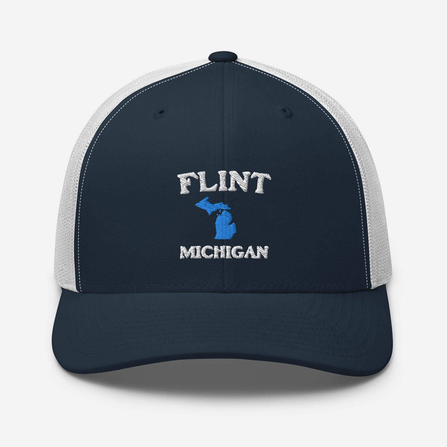 'Flint Michigan' Trucker Hat (w/ Michigan Outline)