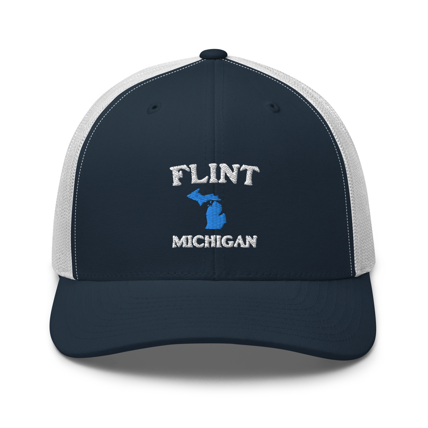 'Flint Michigan' Trucker Hat (w/ Michigan Outline)