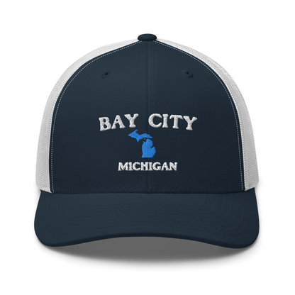 'Bay City Michigan' Trucker Hat (w/ Michigan Outline)