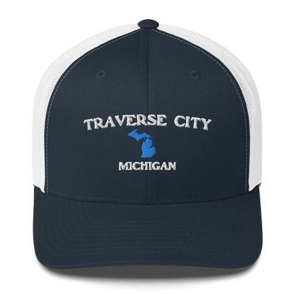 'Traverse City Michigan' Trucker Hat (w/ Michigan Outline)