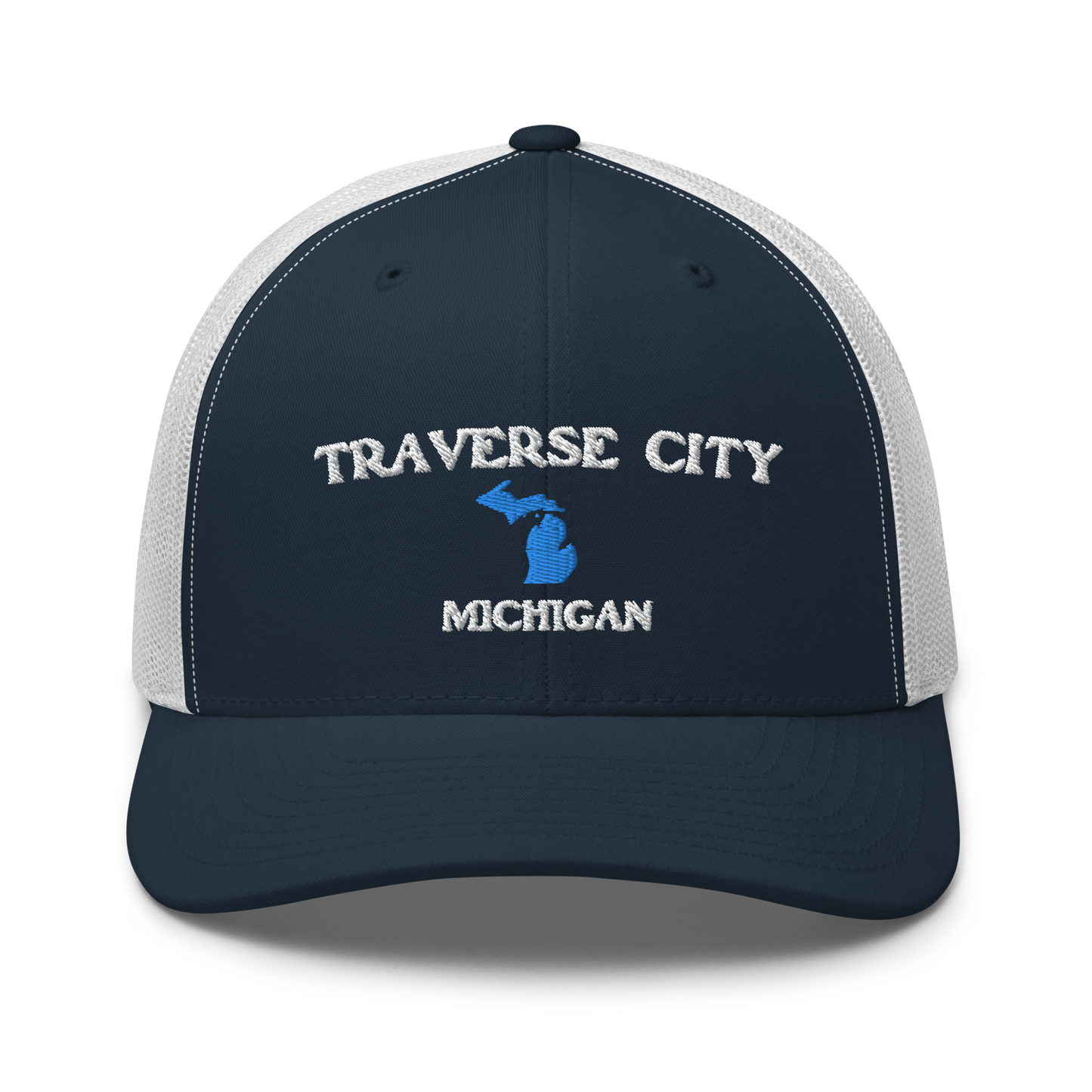 'Traverse City Michigan' Trucker Hat (w/ Michigan Outline)