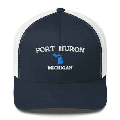 'Port Huron Michigan' Trucker Hat (w/ Michigan Outline)