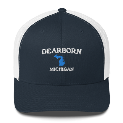 'Dearborn Michigan' Trucker Hat (w/ Michigan Outline)