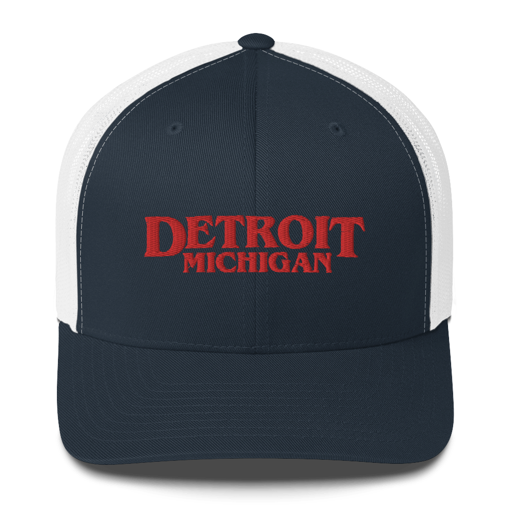 'Detroit Michigan' Trucker Hat (1980s Drama Parody)