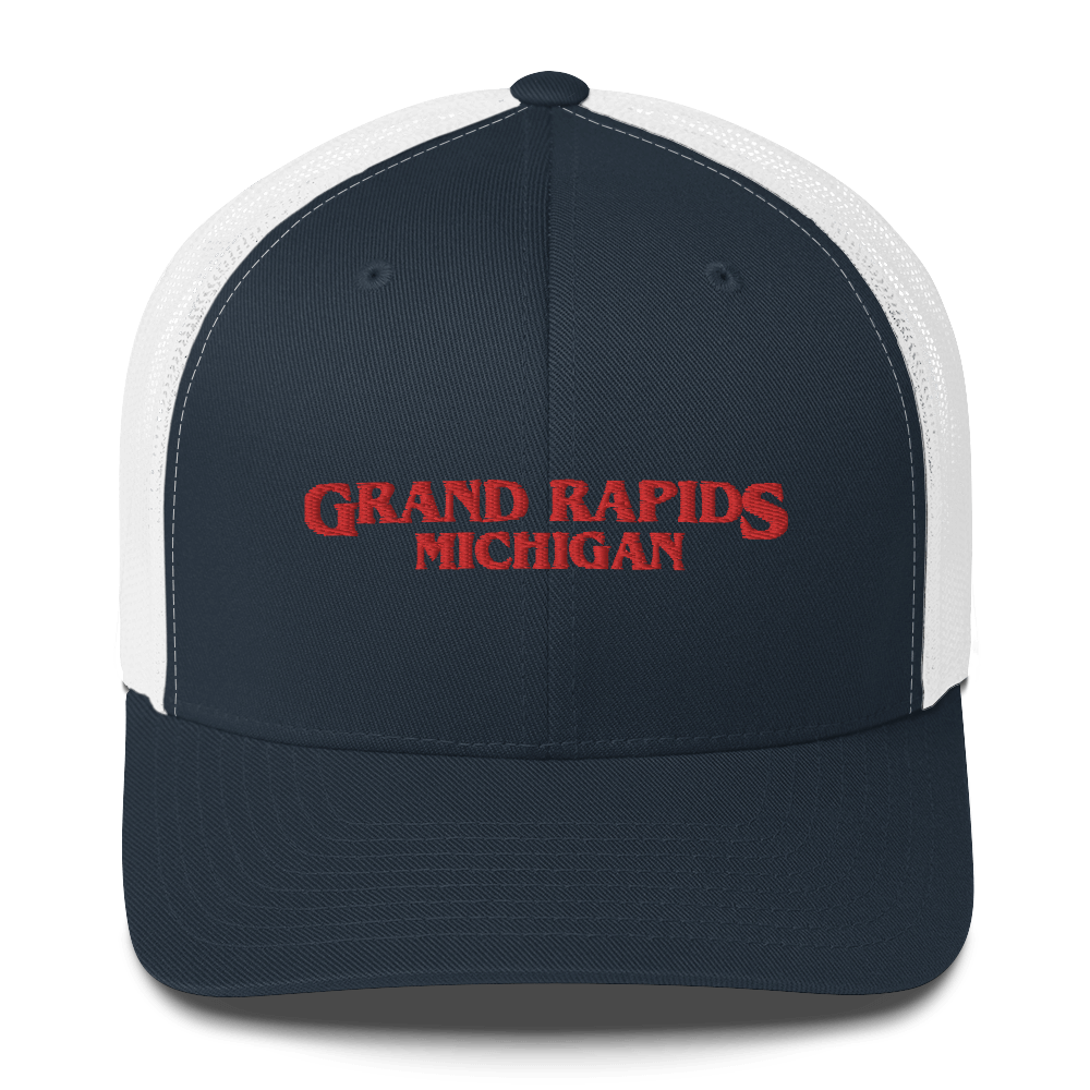 'Grand Rapids Michigan' Trucker Hat (1980s Drama Parody)