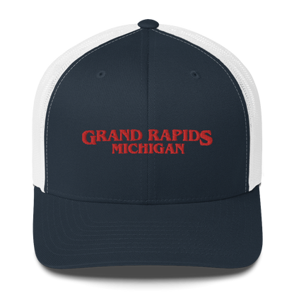 'Grand Rapids Michigan' Trucker Hat (1980s Drama Parody)