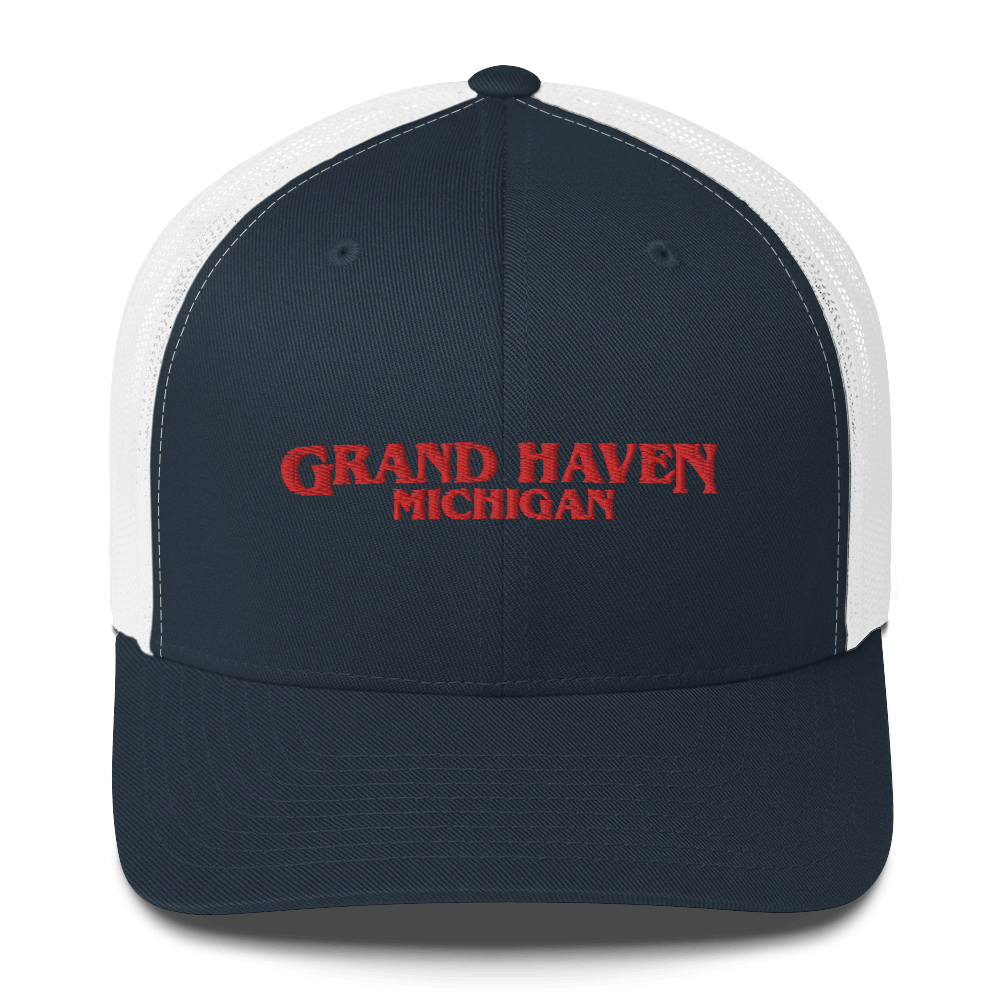 'Grand Haven Michigan' Trucker Hat (1980s Drama Parody)