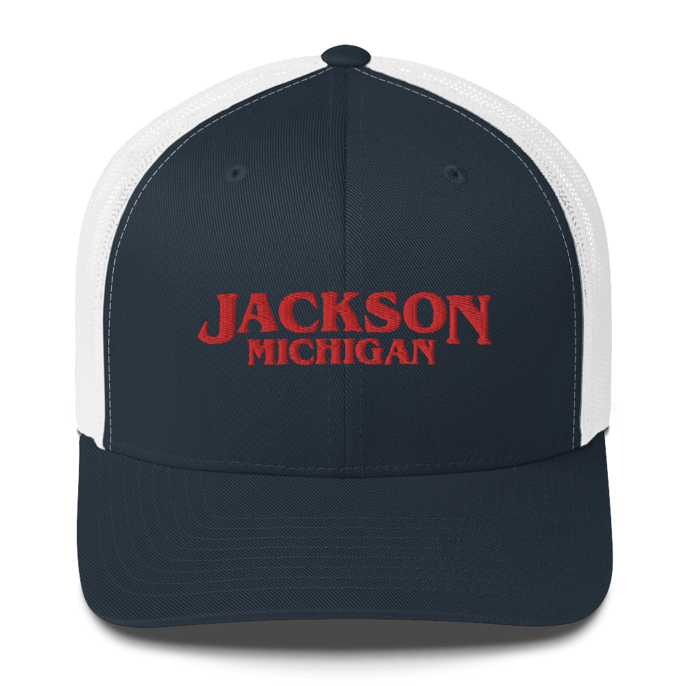 'Jackson Michigan' Trucker Hat (1980s Drama Parody)