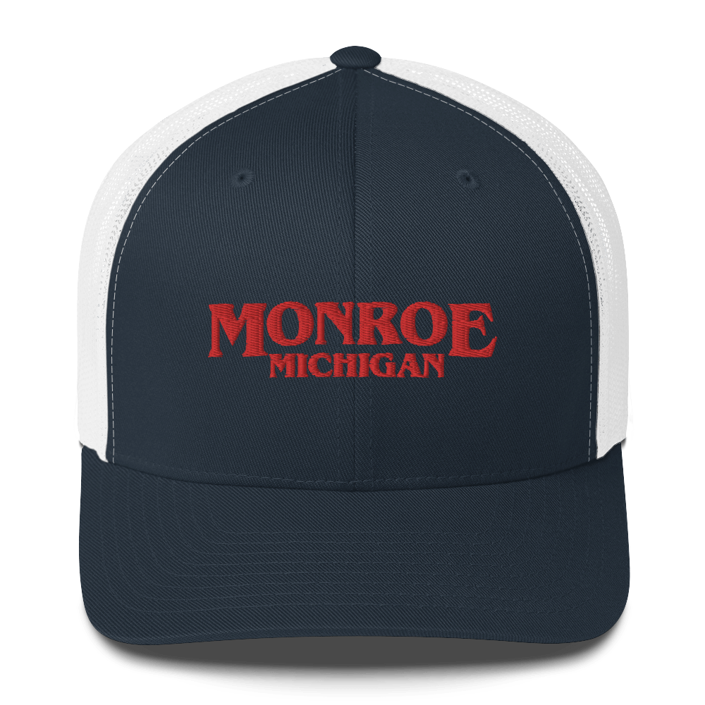 'Monroe Michigan' Trucker Hat (1980s Drama Parody)