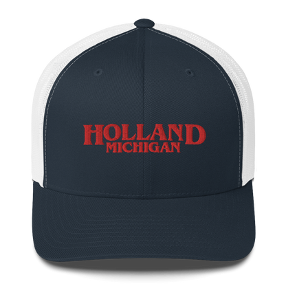 'Holland Michigan' Trucker Hat (1980s Drama Parody)