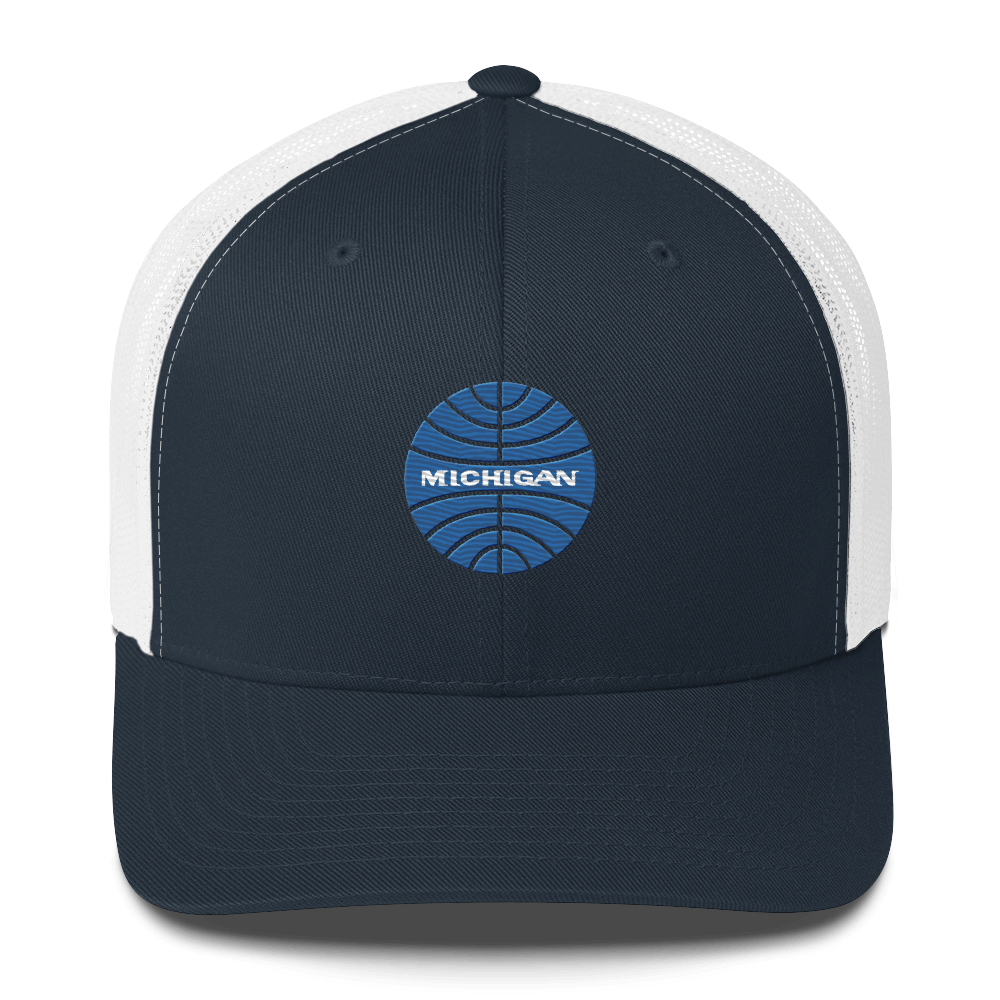 'Michigan' Trucker Hat (Retro Airline Parody)