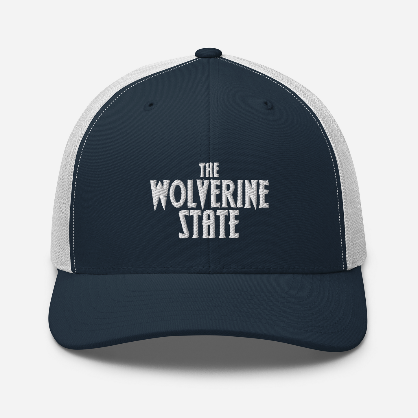 Michigan 'The Wolverine State' Trucker Hat (Vicious Mustelid Font)