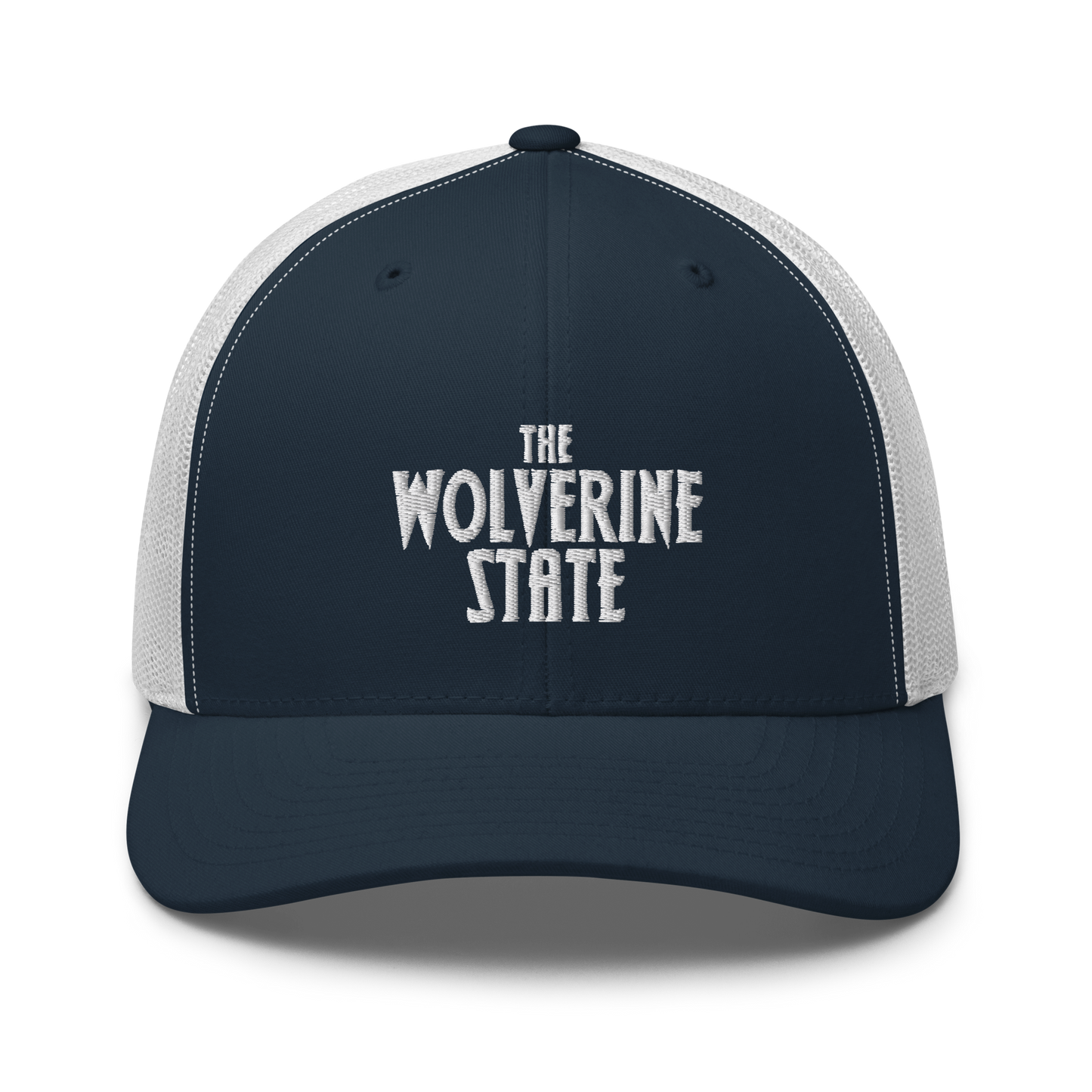 Michigan 'The Wolverine State' Trucker Hat (Vicious Mustelid Font)