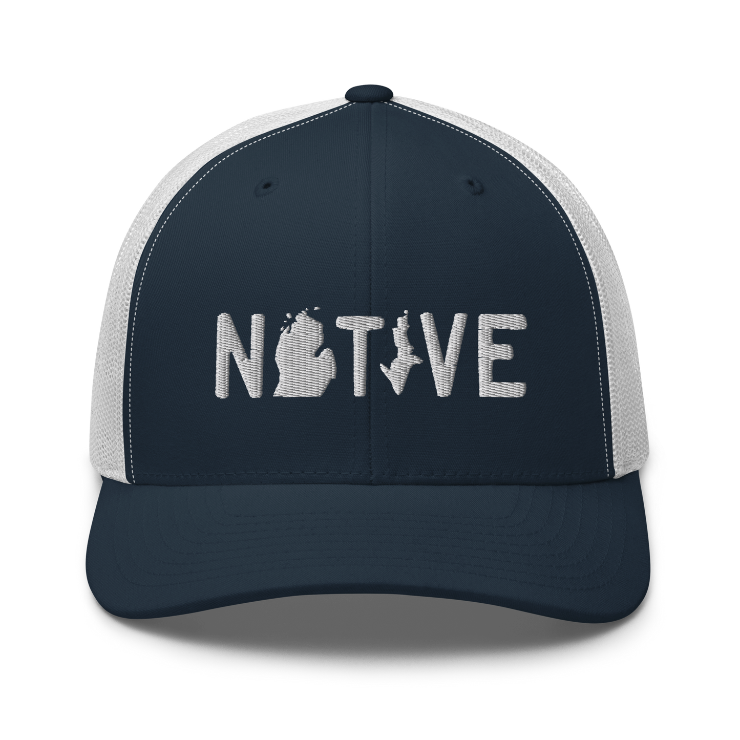 Michigan 'Native' Trucker Hat (Licence Plate Font)