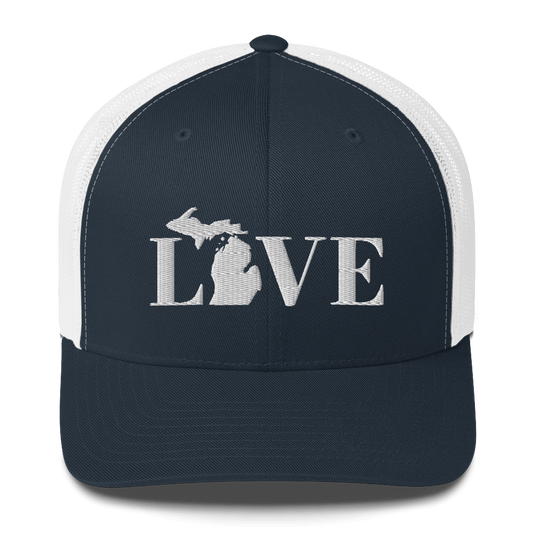 Michigan 'Love' Trucker Hat (Didone Font)