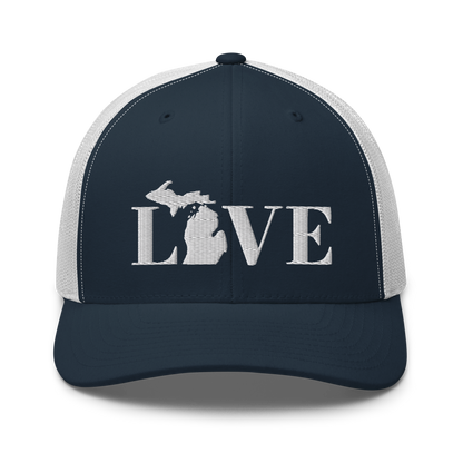 Michigan 'Love' Trucker Hat (Didone Font)