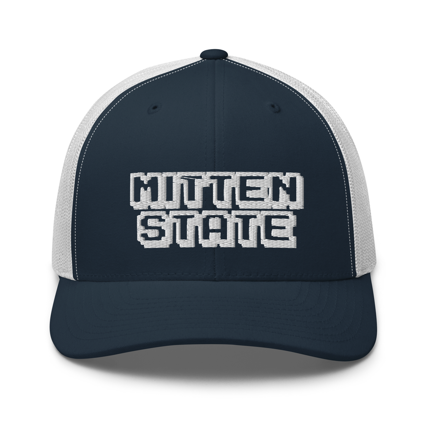 Michigan 'Mitten State' Trucker Hat (Arcade Font)