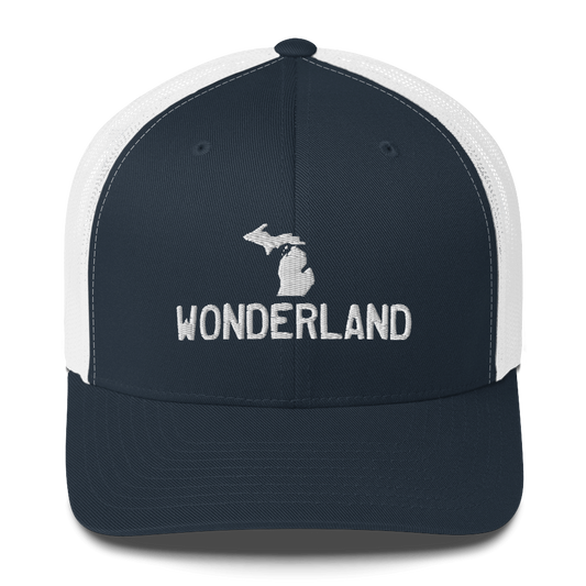 Michigan 'Wonderland' Trucker Hat (Licence Plate Font)