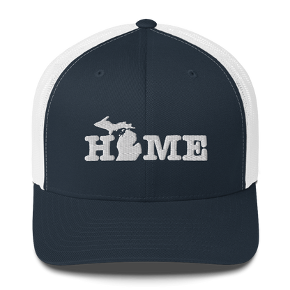 Michigan 'Home' Trucker Hat (Typewriter Font)