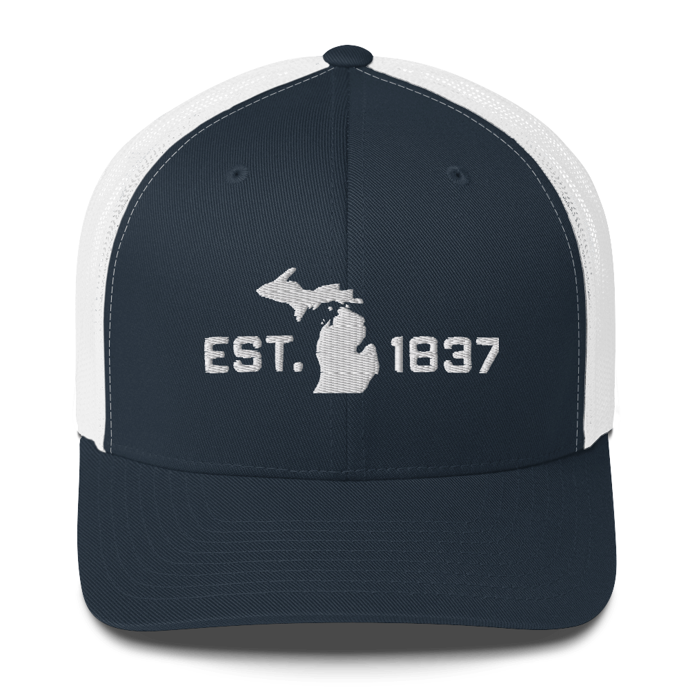 Michigan 'EST 1837' Trucker Hat (Athletic Font)