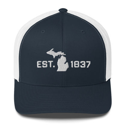 Michigan 'EST 1837' Trucker Hat (Athletic Font)