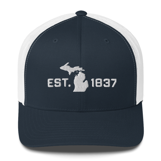 Michigan 'EST 1837' Trucker Hat (Athletic Font)