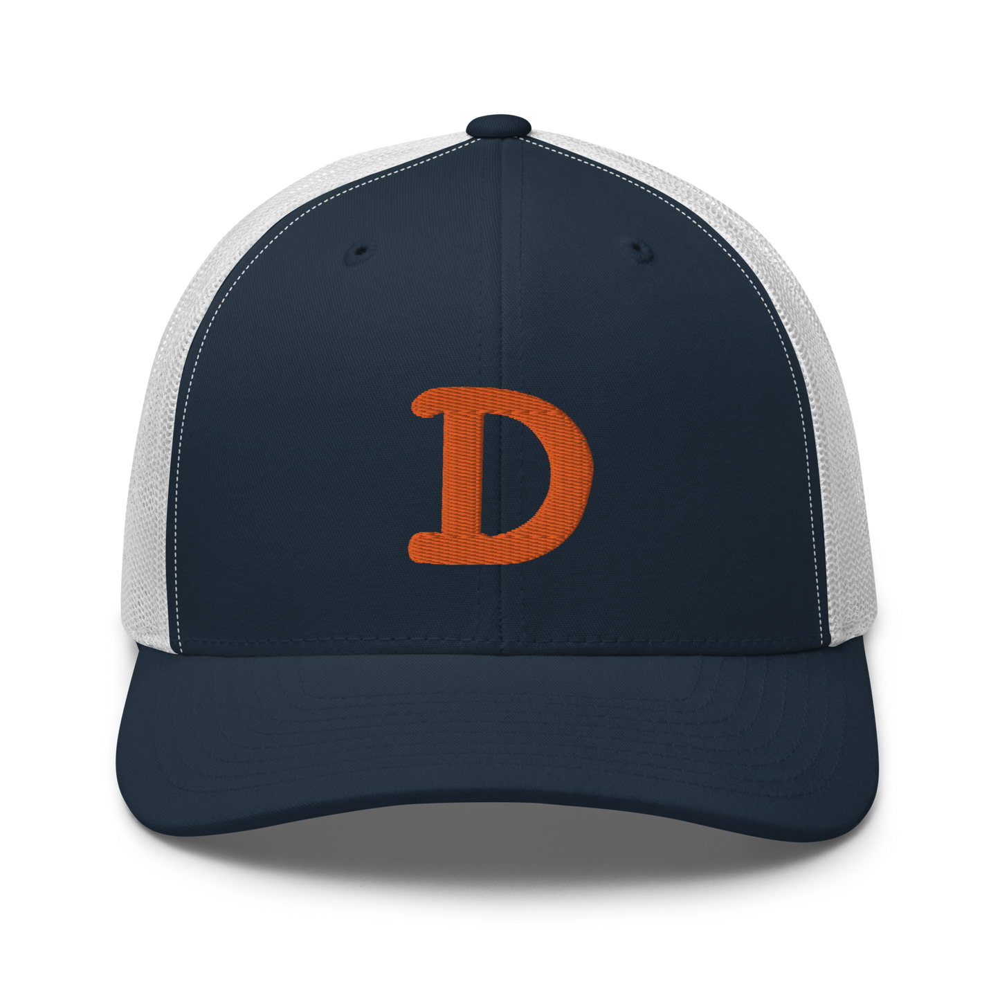 Detroit 'Old French D' Trucker Hat | Orange Embroidery