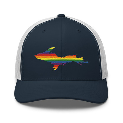 Michigan Upper Peninsula Trucker Hat (Pride Edition)