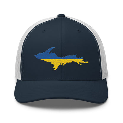 Michigan Upper Peninsula Trucker Hat (Ukraine Edition)