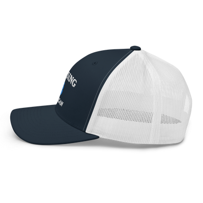 'Lansing Michigan' Trucker Hat (w/ Michigan Outline)