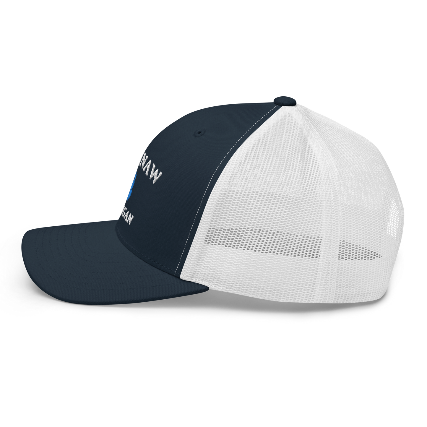 'Saginaw Michigan' Trucker Hat (w/ Michigan Outline)