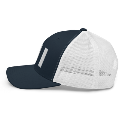 Michigan 'MI' Trucker Hat (1940s Baseball Font)