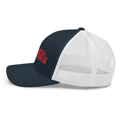 Michigan 'MittenMafia' Trucker Hat (Gangster Font) | Red Embroidery