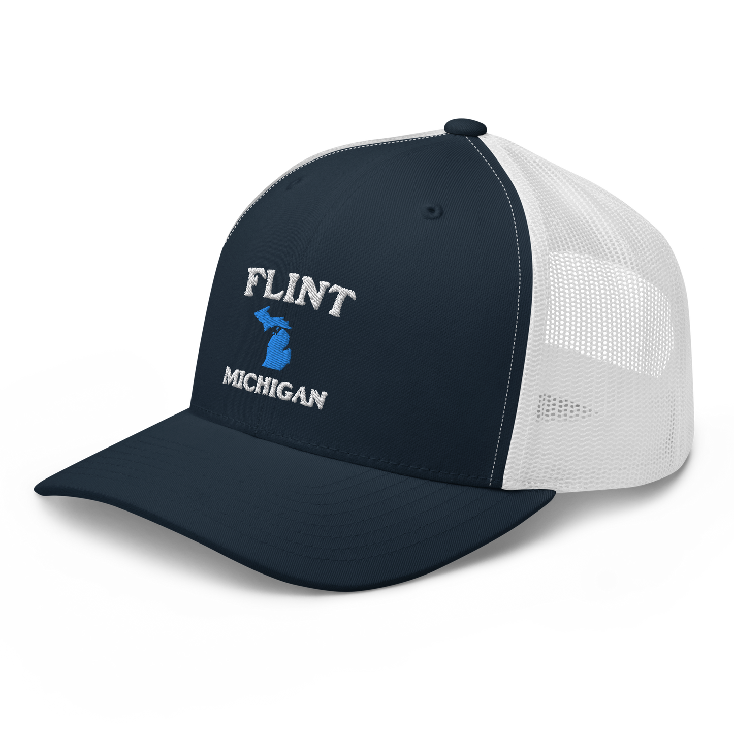 'Flint Michigan' Trucker Hat (w/ Michigan Outline)