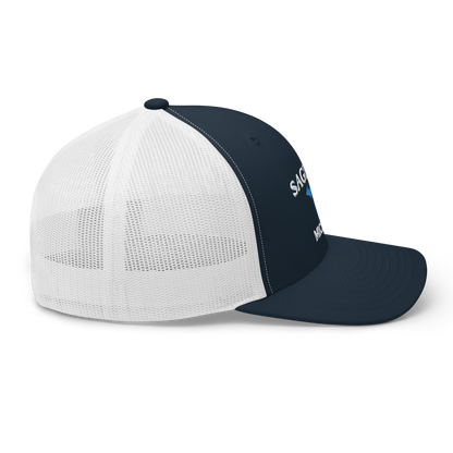 'Saginaw Michigan' Trucker Hat (w/ Michigan Outline)