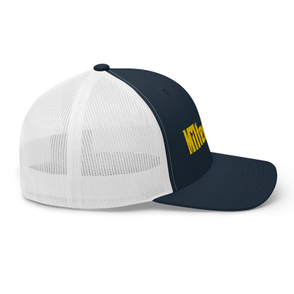 Michigan 'MittenMafia' Trucker Hat (Gangster Font) | Gold Embroidery