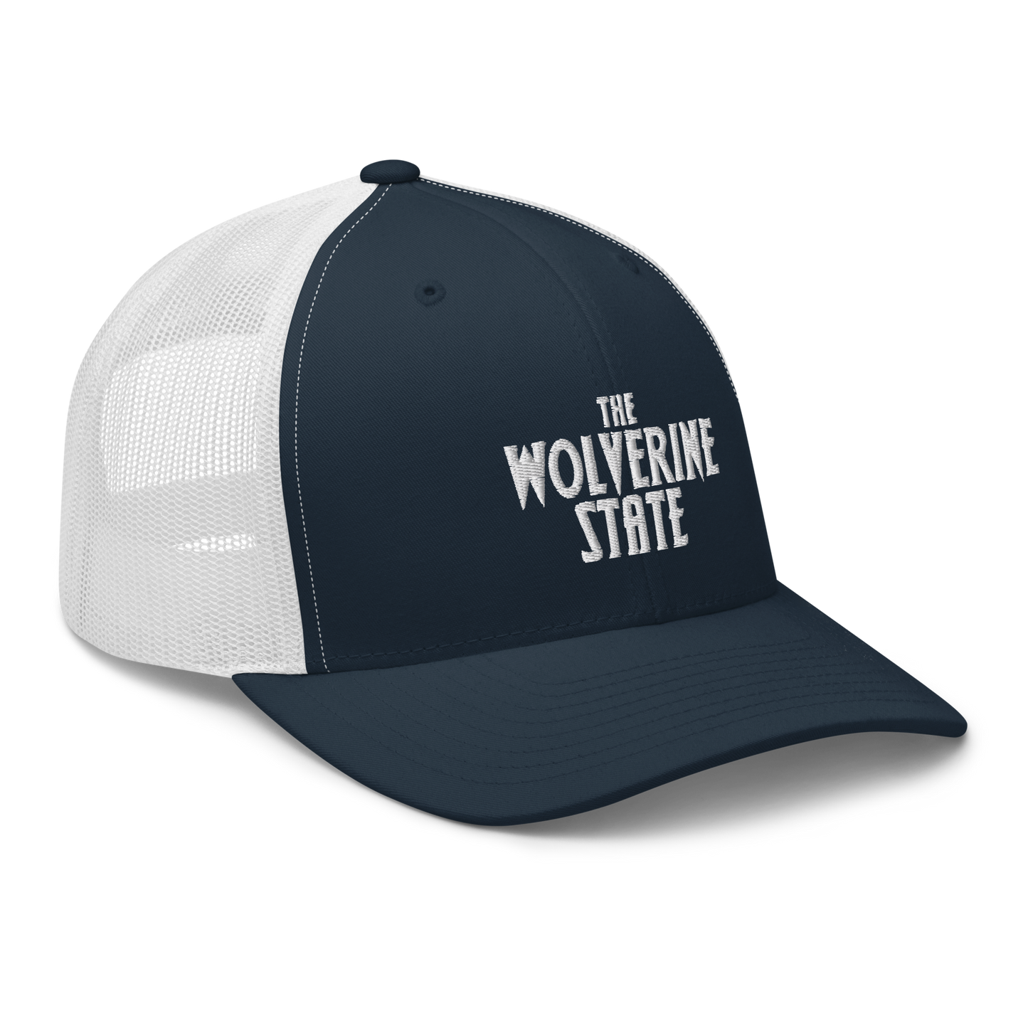 Michigan 'The Wolverine State' Trucker Hat (Vicious Mustelid Font)