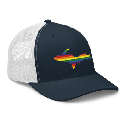 Michigan Upper Peninsula Trucker Hat (Pride Edition)