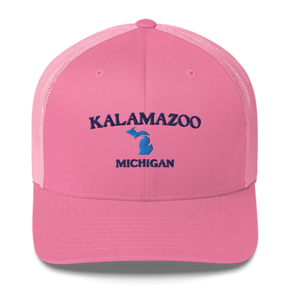 'Kalamazoo Michigan' Trucker Hat (w/ Michigan Outline)