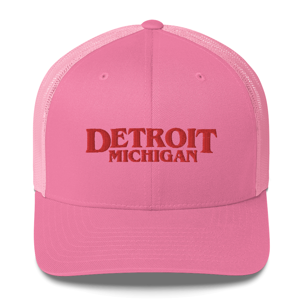 'Detroit Michigan' Trucker Hat (1980s Drama Parody)