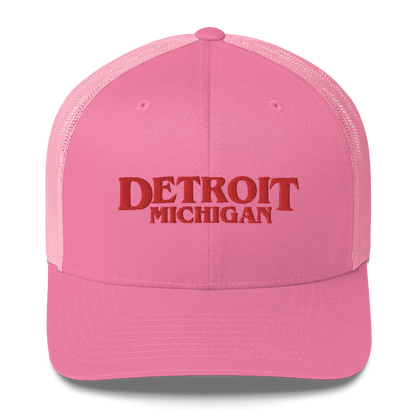 'Detroit Michigan' Trucker Hat (1980s Drama Parody)