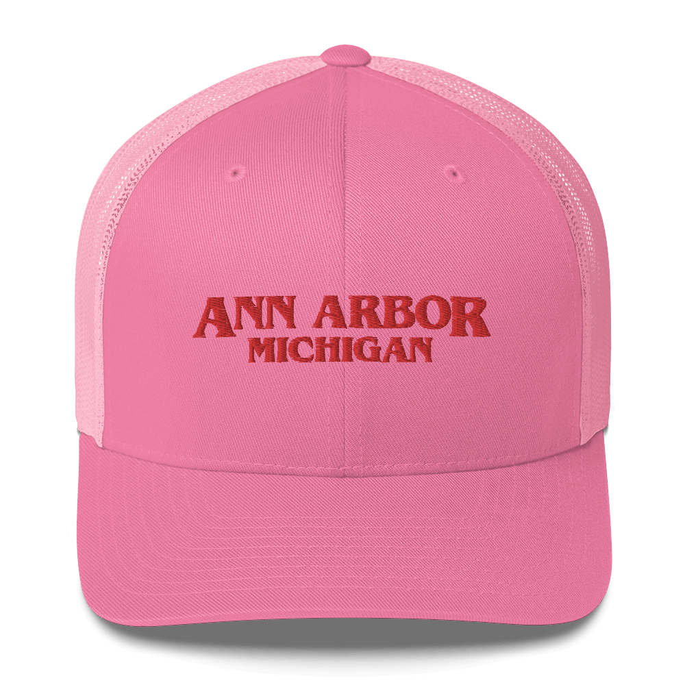 'Ann Arbor Michigan' Trucker Hat (1980s Drama Parody)