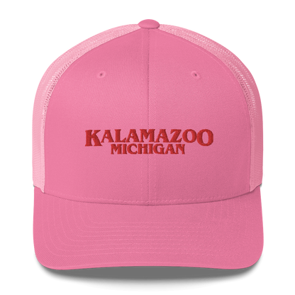 'Kalamazoo Michigan' Trucker Hat (1980s Drama Parody)