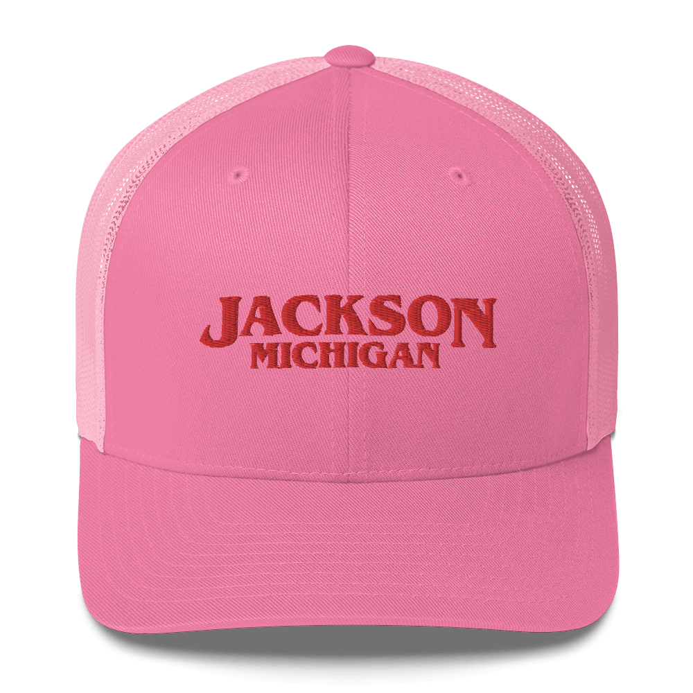 'Jackson Michigan' Trucker Hat (1980s Drama Parody)