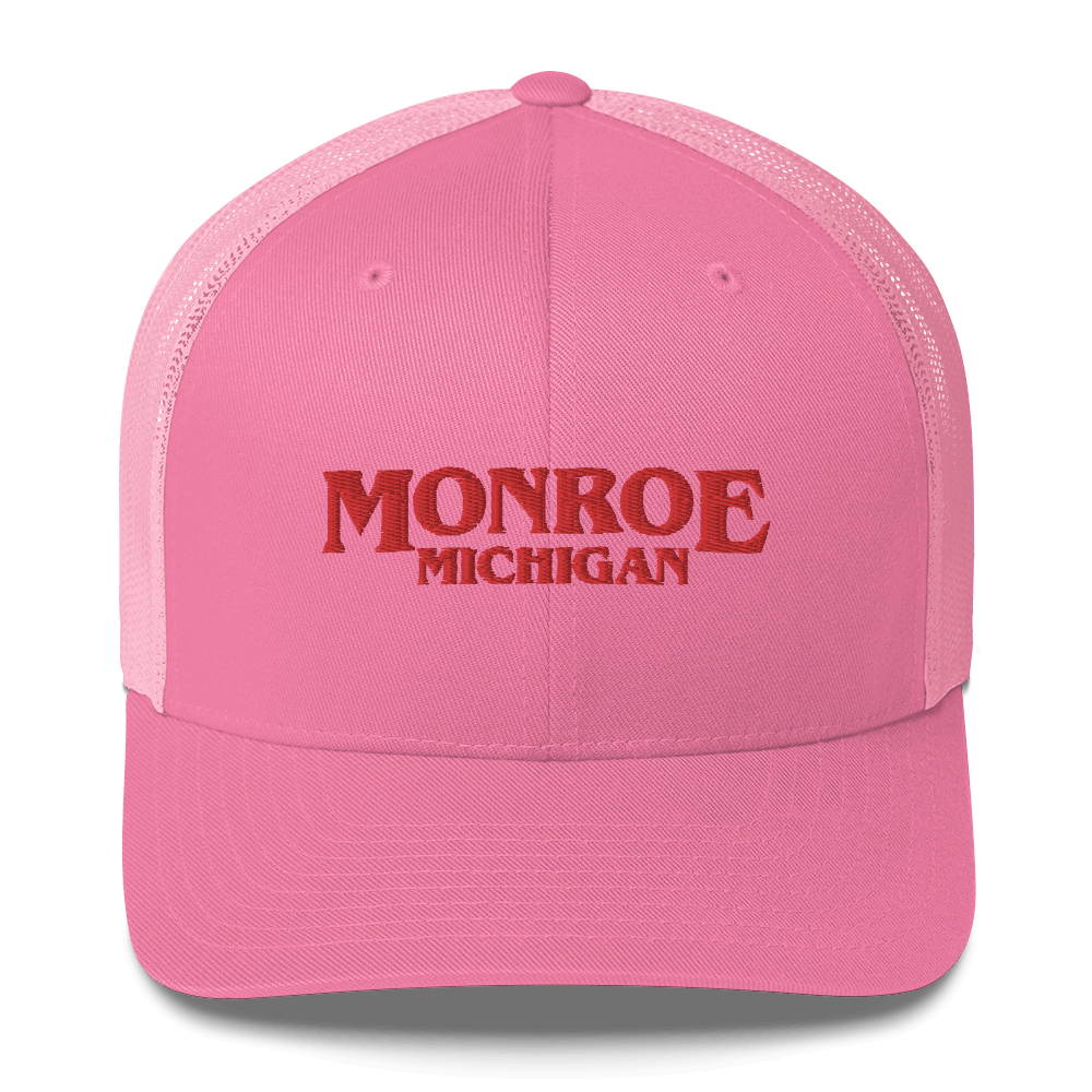 'Monroe Michigan' Trucker Hat (1980s Drama Parody)