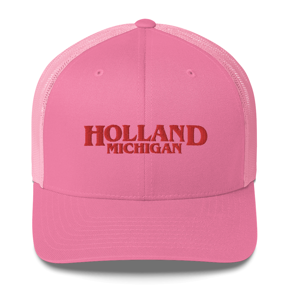 'Holland Michigan' Trucker Hat (1980s Drama Parody)