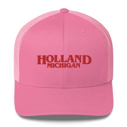 'Holland Michigan' Trucker Hat (1980s Drama Parody)