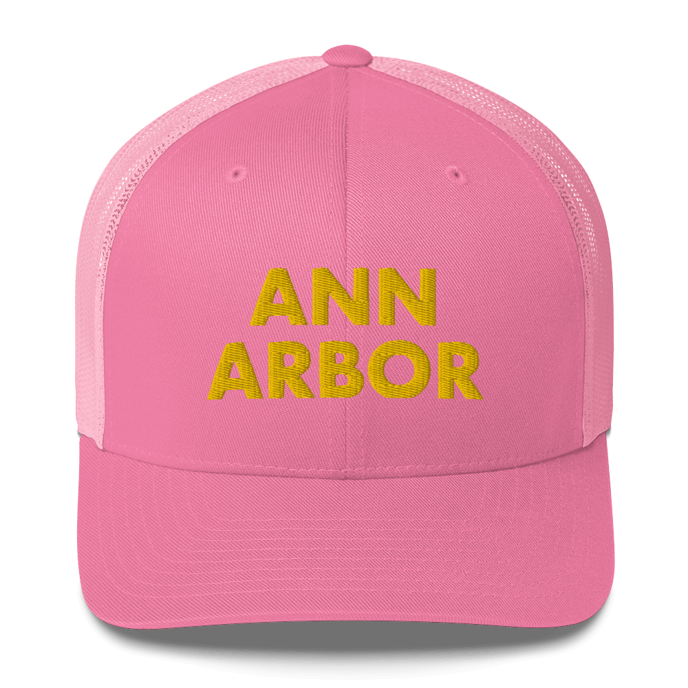 'Ann Arbor' Trucker Hat | Gold Embroidery